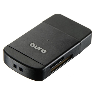 Устройство чтения карт памяти USB2.0 Buro BU-CR-3103 черный (TF,SD,SDHC,mini-SD,MS,MS Pro,MS Duo,MS Micro M2,MMC,RS-MMC)